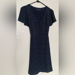 Abercrombie & Fitch Women’s Blue and White Floral Mini Dress Size Small